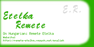 etelka remete business card